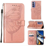 Custodia per telefono in pelle con farfalla goffrata, For Tecno Camon 18P / 18, For Tecno Pop 5 Go, For Tecno Pop 5 LTE