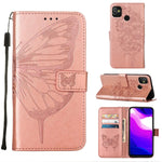 Custodia per telefono in pelle con farfalla goffrata, For Tecno Camon 18P / 18, For Tecno Pop 5 Go, For Tecno Pop 5 LTE