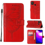 Custodia per telefono in pelle con farfalla goffrata, For Tecno Camon 18P / 18, For Tecno Pop 5 Go, For Tecno Pop 5 LTE