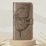 Custodia per telefono in pelle con farfalla goffrata, For Tecno Pop 5P, For Tecno Pova 2, For Tecno Pova Neo