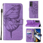 Custodia per telefono in pelle con farfalla goffrata, For Tecno Pop 5P, For Tecno Pova 2, For Tecno Pova Neo