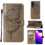 Custodia per telefono in pelle con farfalla goffrata, For Tecno Pop 5P, For Tecno Pova 2, For Tecno Pova Neo