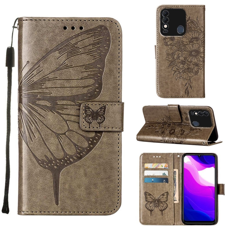 Custodia per telefono in pelle con farfalla goffrata, For Tecno Spark 8, For Tecno Spark 8P, For Tecno Spark Go 2020 & 2021/6 Go