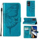 Custodia per telefono in pelle con farfalla goffrata, For Xiaomi Redmi 10C Global/10 India, For Xiaomi Redmi K50 / K50 Pro, For Xiaomi 12