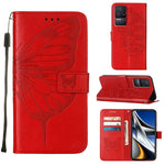Custodia per telefono in pelle con farfalla goffrata, For Xiaomi Redmi 10C Global/10 India, For Xiaomi Redmi K50 / K50 Pro, For Xiaomi 12