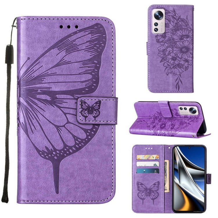 Custodia per telefono in pelle con farfalla goffrata, For Xiaomi Redmi 10C Global/10 India, For Xiaomi Redmi K50 / K50 Pro, For Xiaomi 12