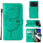 Custodia per telefono in pelle con farfalla goffrata, For Xiaomi 12 Pro, For Xiaomi Poco M4 Pro 4G, For Xiaomi Poco X4 Pro 5G