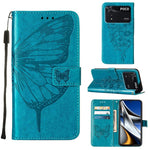 Custodia per telefono in pelle con farfalla goffrata, For Xiaomi 12 Pro, For Xiaomi Poco M4 Pro 4G, For Xiaomi Poco X4 Pro 5G