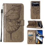 Custodia per telefono in pelle con farfalla goffrata, For Xiaomi 12 Pro, For Xiaomi Poco M4 Pro 4G, For Xiaomi Poco X4 Pro 5G