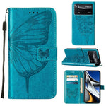 Custodia per telefono in pelle con farfalla goffrata, For Xiaomi 12 Pro, For Xiaomi Poco M4 Pro 4G, For Xiaomi Poco X4 Pro 5G