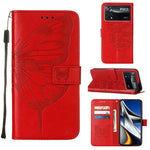 Custodia per telefono in pelle con farfalla goffrata, For Xiaomi 12 Pro, For Xiaomi Poco M4 Pro 4G, For Xiaomi Poco X4 Pro 5G