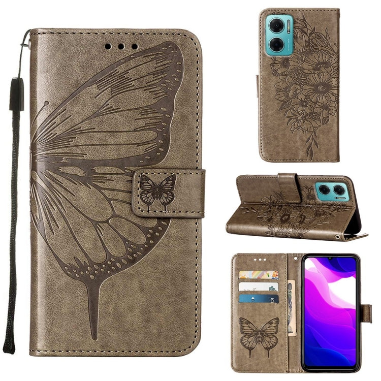 Custodia per telefono in pelle con farfalla goffrata, For Xiaomi Redmi 10 Prime+ 5G/Note 11E, For Xiaomi Redmi Note 11 Pro 5G / 4G Global, For Xiaomi Redmi Note 11S / 11 4G Global