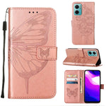 Custodia per telefono in pelle con farfalla goffrata, For Xiaomi Redmi 10 Prime+ 5G/Note 11E, For Xiaomi Redmi Note 11 Pro 5G / 4G Global, For Xiaomi Redmi Note 11S / 11 4G Global