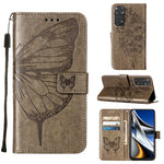 Custodia per telefono in pelle con farfalla goffrata, For Xiaomi Redmi 10 Prime+ 5G/Note 11E, For Xiaomi Redmi Note 11 Pro 5G / 4G Global, For Xiaomi Redmi Note 11S / 11 4G Global