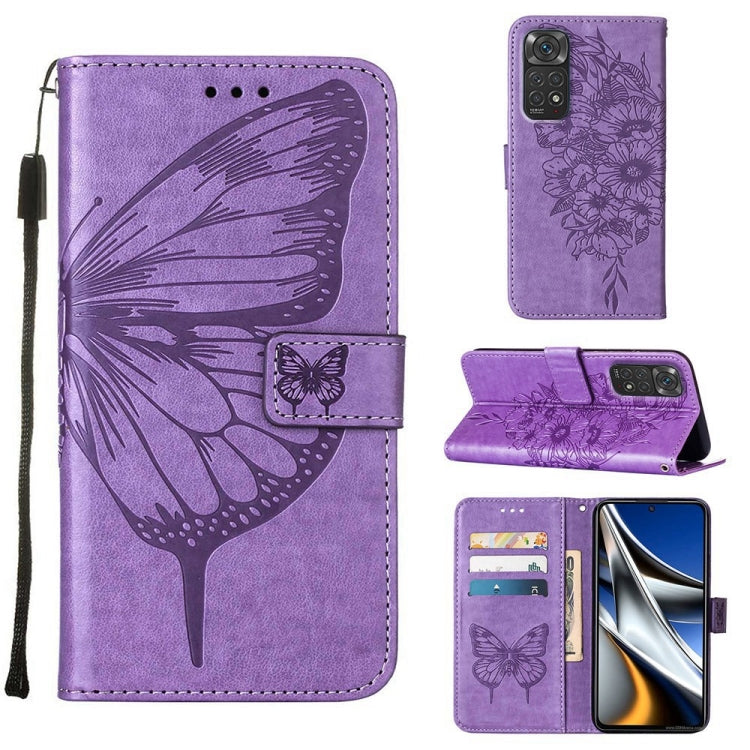 Custodia per telefono in pelle con farfalla goffrata, For Xiaomi Redmi 10 Prime+ 5G/Note 11E, For Xiaomi Redmi Note 11 Pro 5G / 4G Global, For Xiaomi Redmi Note 11S / 11 4G Global