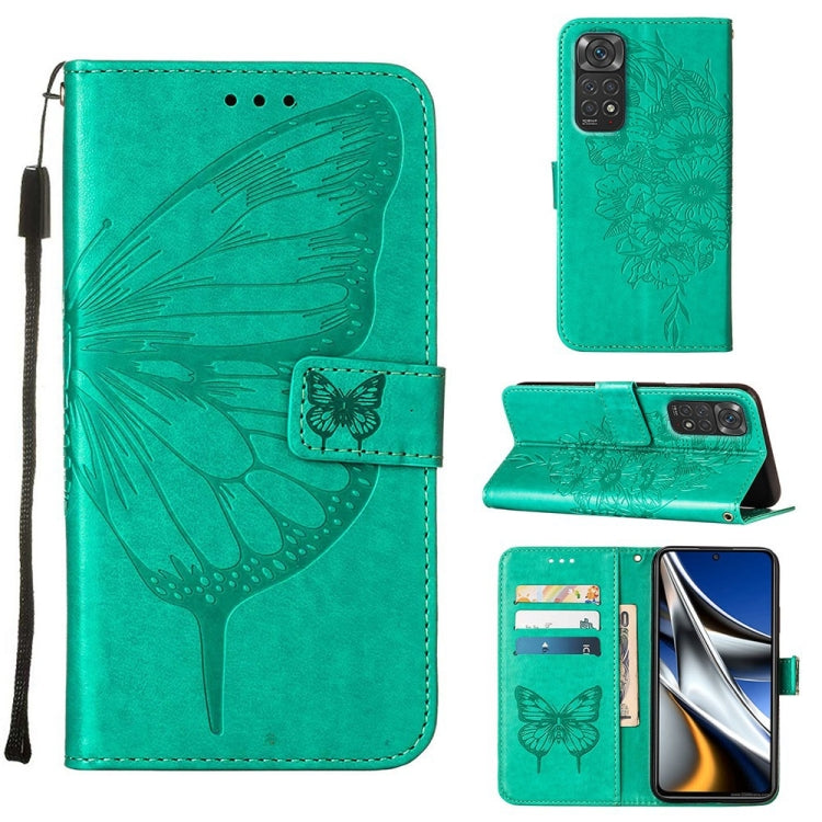 Custodia per telefono in pelle con farfalla goffrata, For Xiaomi Redmi 10 Prime+ 5G/Note 11E, For Xiaomi Redmi Note 11 Pro 5G / 4G Global, For Xiaomi Redmi Note 11S / 11 4G Global