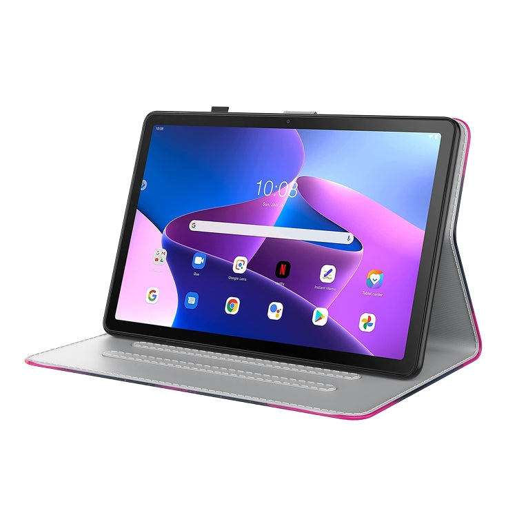 Custodia per tablet in pelle magnetica con motivo ad acquerello Skin Feel, For Lenovo Tab M10 Plus 10.6 3rd Gen.