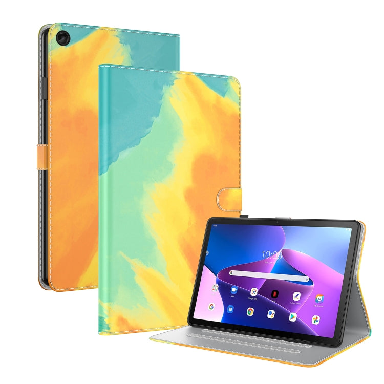 Custodia per tablet in pelle magnetica con motivo ad acquerello Skin Feel, For Lenovo Tab M10 Plus 10.6 3rd Gen.