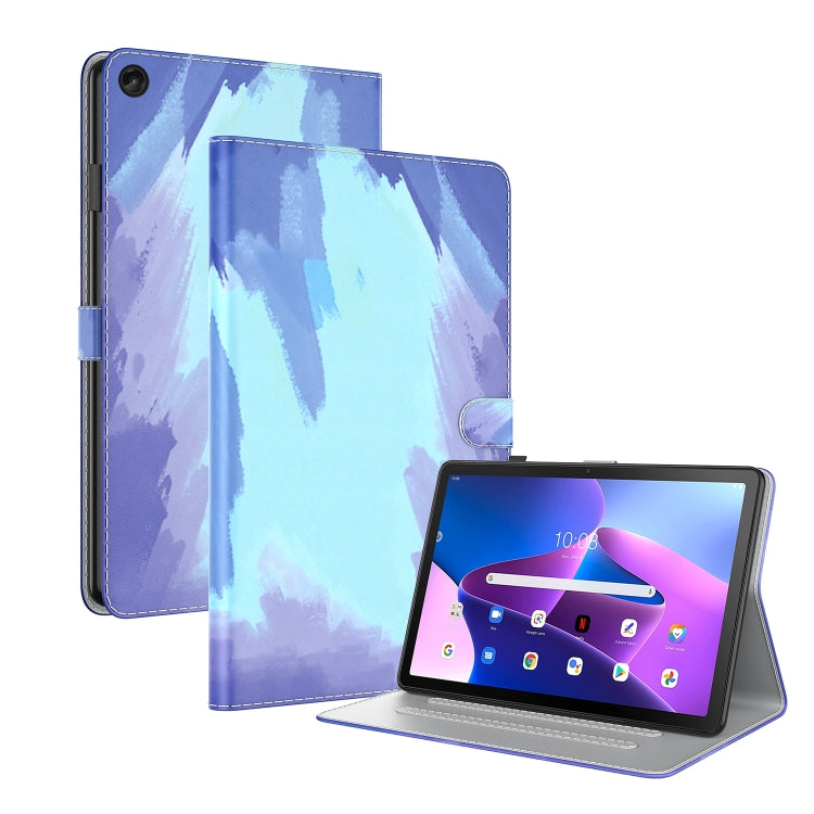 Custodia per tablet in pelle magnetica con motivo ad acquerello Skin Feel, For Lenovo Tab M10 Plus 10.6 3rd Gen.