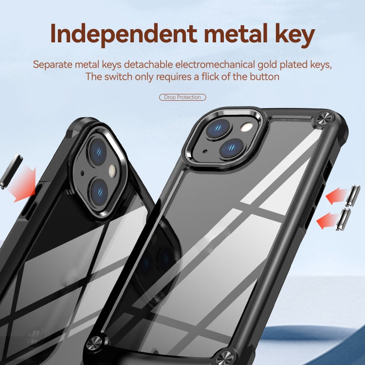 Custodia TPU e PC con protezione obiettivo per iPhone 13 Pro Max