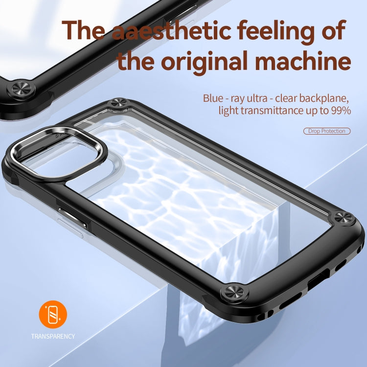 Custodia TPU e PC con protezione obiettivo per iPhone 13 Pro Max
