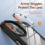 Custodia TPU e PC con protezione obiettivo per iPhone 13 Pro Max