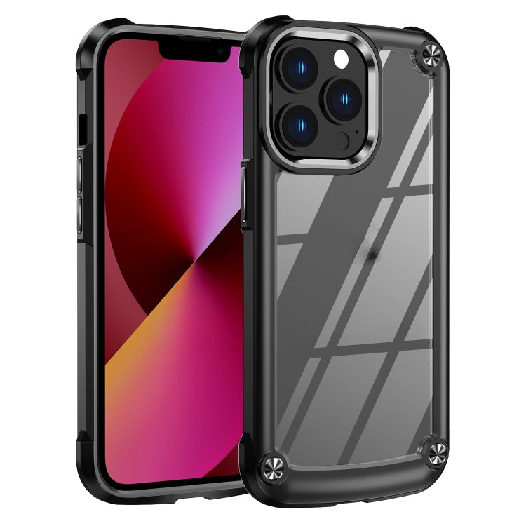 Custodia TPU e PC con protezione obiettivo per iPhone 13 Pro Max