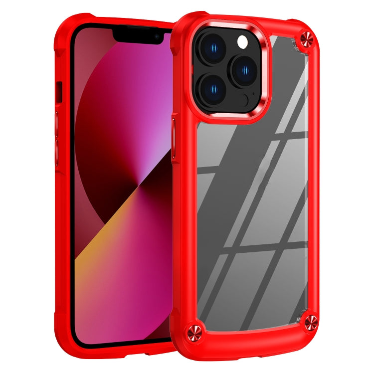 Custodia TPU e PC con protezione obiettivo per iPhone 13 Pro Max