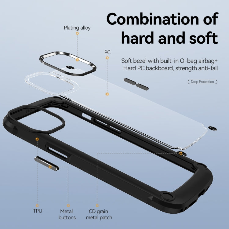 Custodia TPU e PC con protezione obiettivo per iPhone 11