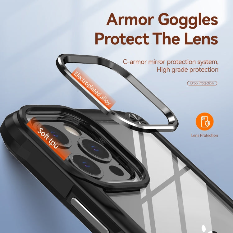 Custodia TPU e PC con protezione obiettivo per iPhone 11