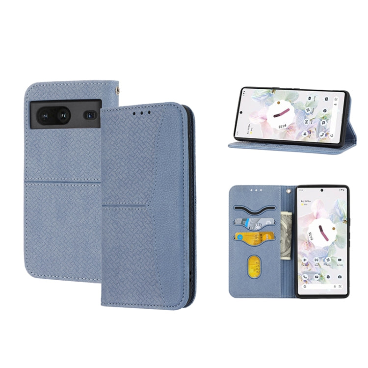 Custodia per telefono in pelle PU magnetica con cuciture a trama intrecciata, For Google Pixel 7, For Nokia G21 / G11, For Google Pixel 7 Pro, For Kyocera Android One S9 / Digno Sanga Edition