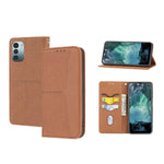 Custodia per telefono in pelle PU magnetica con cuciture a trama intrecciata, For Google Pixel 7, For Nokia G21 / G11, For Google Pixel 7 Pro, For Kyocera Android One S9 / Digno Sanga Edition