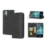 Custodia per telefono in pelle PU magnetica con cuciture a trama intrecciata, For Google Pixel 7, For Nokia G21 / G11, For Google Pixel 7 Pro, For Kyocera Android One S9 / Digno Sanga Edition