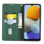 Custodia per telefono in pelle PU magnetica con cuciture a trama intrecciata, For Samsung Galaxy M23 / F23 5G Japanese Version, For OPPO Realme C31 4G Global, For Sony Xperia 10 IV, For Sony Xperia 1 IV