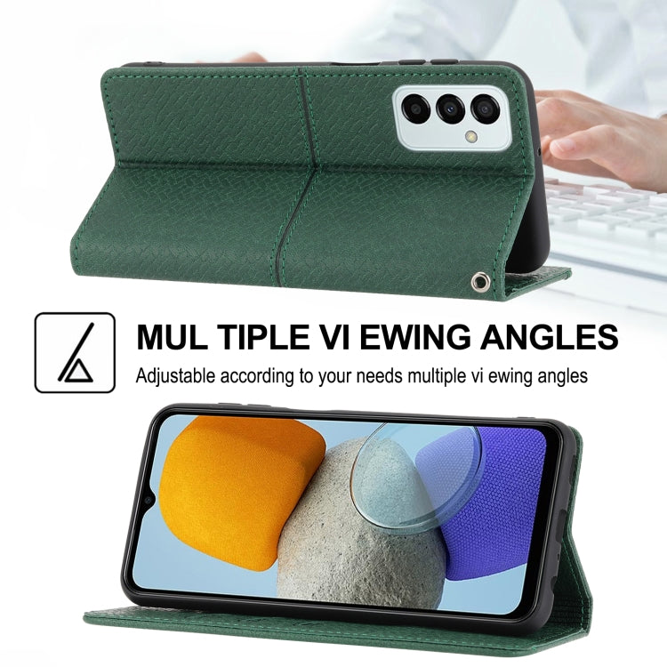 Custodia per telefono in pelle PU magnetica con cuciture a trama intrecciata, For Samsung Galaxy M23 / F23 5G Japanese Version, For OPPO Realme C31 4G Global, For Sony Xperia 10 IV, For Sony Xperia 1 IV