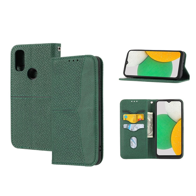 Custodia per telefono in pelle PU magnetica con cuciture a trama intrecciata, For Google Pixel 7, For Nokia G21 / G11, For Google Pixel 7 Pro, For Kyocera Android One S9 / Digno Sanga Edition