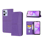 Custodia per telefono in pelle PU magnetica con cuciture a trama intrecciata, For Samsung Galaxy M23 / F23 5G Japanese Version, For OPPO Realme C31 4G Global, For Sony Xperia 10 IV, For Sony Xperia 1 IV