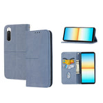 Custodia per telefono in pelle PU magnetica con cuciture a trama intrecciata, For Samsung Galaxy M23 / F23 5G Japanese Version, For OPPO Realme C31 4G Global, For Sony Xperia 10 IV, For Sony Xperia 1 IV