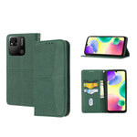 Custodia per telefono in pelle PU magnetica con cuciture a trama intrecciata, For Xiaomi Redmi 10A, For Xiaomi Poco M4 Pro, For Xiaomi Redmi Note 11E, For Xiaomi Redmi 10 5G