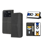 Custodia per telefono in pelle PU magnetica con cuciture a trama intrecciata, For Xiaomi Redmi 10A, For Xiaomi Poco M4 Pro, For Xiaomi Redmi Note 11E, For Xiaomi Redmi 10 5G