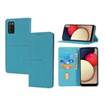 Custodia per telefono in pelle PU magnetica con cuciture a trama intrecciata, For Samsung Galaxy A03s 164.2mm US Version