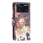 Custodia per telefono in pelle con cerniera con motivo a disegno colorato, For Xiaomi Poco M4 Pro, For Xiaomi Poco M4 Pro 5G, For Infinix Hot 11s NFC