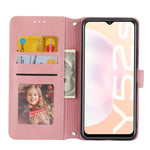 Custodia in pelle per telefono a conchiglia orizzontale con fibbia magnetica a righe in rilievo, For vivo Y52s, For Motorola Moto G22, For Google Pixel 7, For Xiaomi Poco M4 Pro