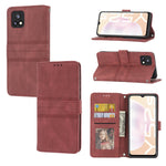 Custodia in pelle per telefono a conchiglia orizzontale con fibbia magnetica a righe in rilievo, For vivo Y52s, For Motorola Moto G22, For Google Pixel 7, For Xiaomi Poco M4 Pro