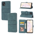 Custodia in pelle per telefono a conchiglia orizzontale con fibbia magnetica a righe in rilievo, For vivo Y52s, For Motorola Moto G22, For Google Pixel 7, For Xiaomi Poco M4 Pro