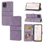 Custodia in pelle per telefono a conchiglia orizzontale con fibbia magnetica a righe in rilievo, For vivo Y52s, For Motorola Moto G22, For Google Pixel 7, For Xiaomi Poco M4 Pro