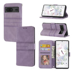 Custodia in pelle per telefono a conchiglia orizzontale con fibbia magnetica a righe in rilievo, For vivo Y52s, For Motorola Moto G22, For Google Pixel 7, For Xiaomi Poco M4 Pro