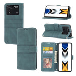 Custodia in pelle per telefono a conchiglia orizzontale con fibbia magnetica a righe in rilievo, For vivo Y52s, For Motorola Moto G22, For Google Pixel 7, For Xiaomi Poco M4 Pro