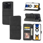 Custodia in pelle per telefono a conchiglia orizzontale con fibbia magnetica a righe in rilievo, For vivo Y52s, For Motorola Moto G22, For Google Pixel 7, For Xiaomi Poco M4 Pro