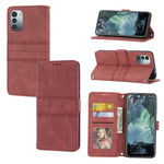 Custodia in pelle per telefono a conchiglia orizzontale con fibbia magnetica a righe in rilievo, For Nokia G21 / G11, For Google Pixel 7 Pro, For Kyocera Android One S9 / Digno Sanga Edition, For OPPO Realme C31 4G Global